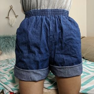 high waist denim shorts VINTAGE